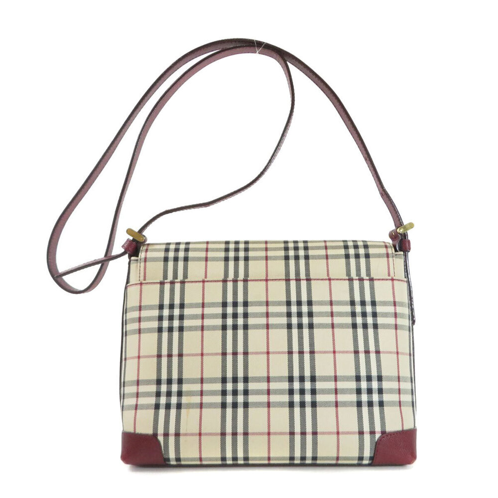 Burberry Leather Canvas Nova Bag Shoulder Check